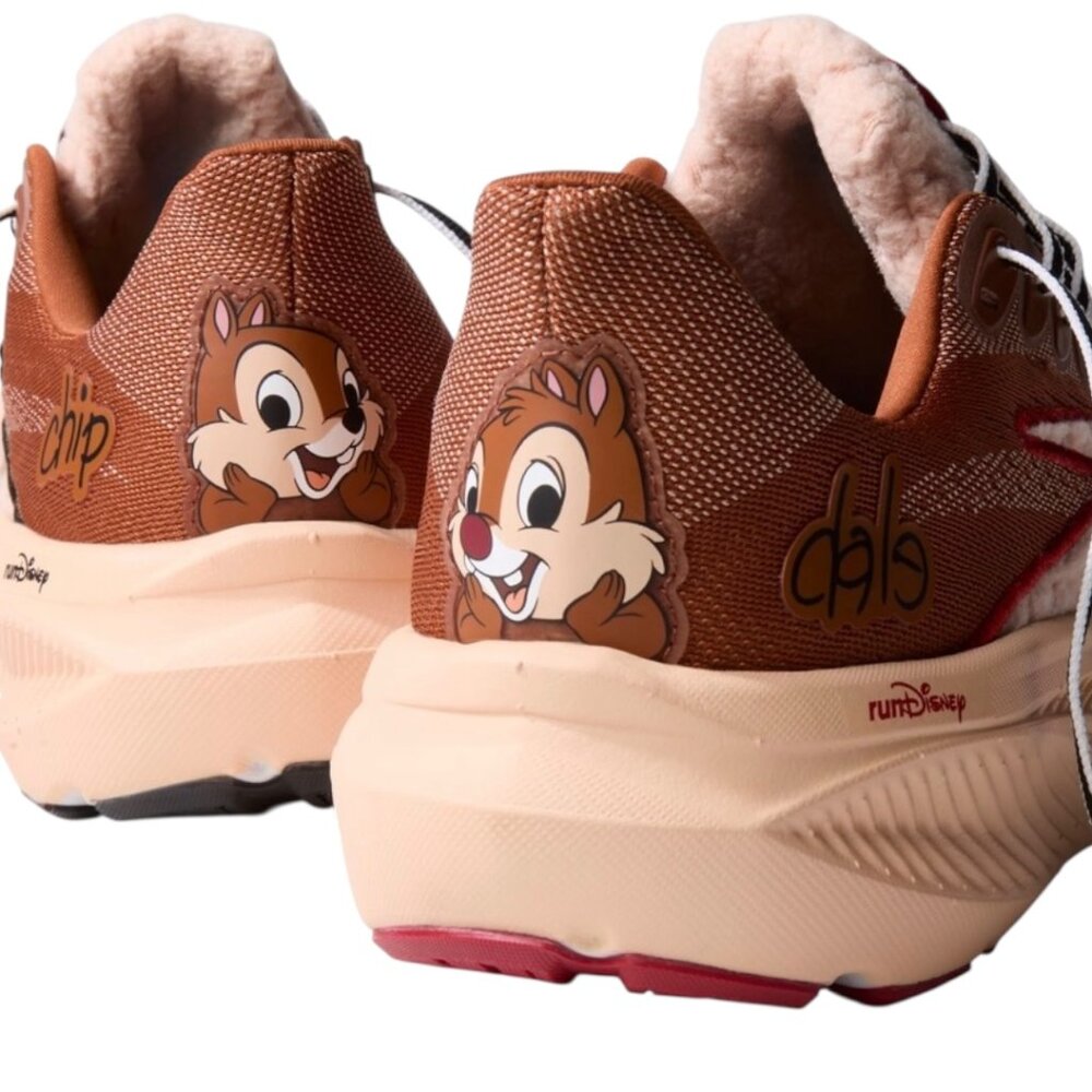 Brooks Ghost 17 x Run Disney 2026 Chip n' Dale Mens Running Shoes Brown/Tan NEW - Picture 4 of 9